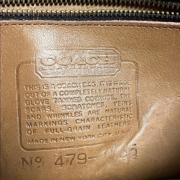 Coach vintage early 90s crossbody small leather bag, cute! Made in USA - Picture 11 of 17